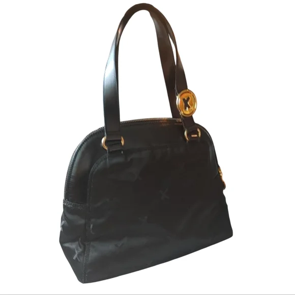 Paloma Picasso Small Nylon & Leather Handbag - Picture 14 of 16